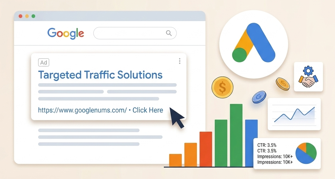 Google Search Ad Platform interface display view